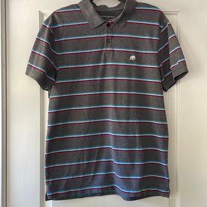 Banana Republic mens striped polo shirt
